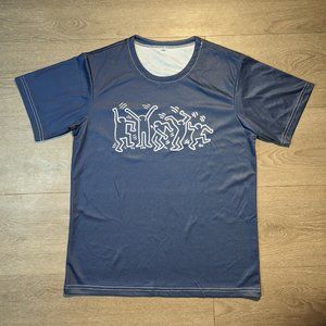 Keith Haring T-shirt Men's Small Navy